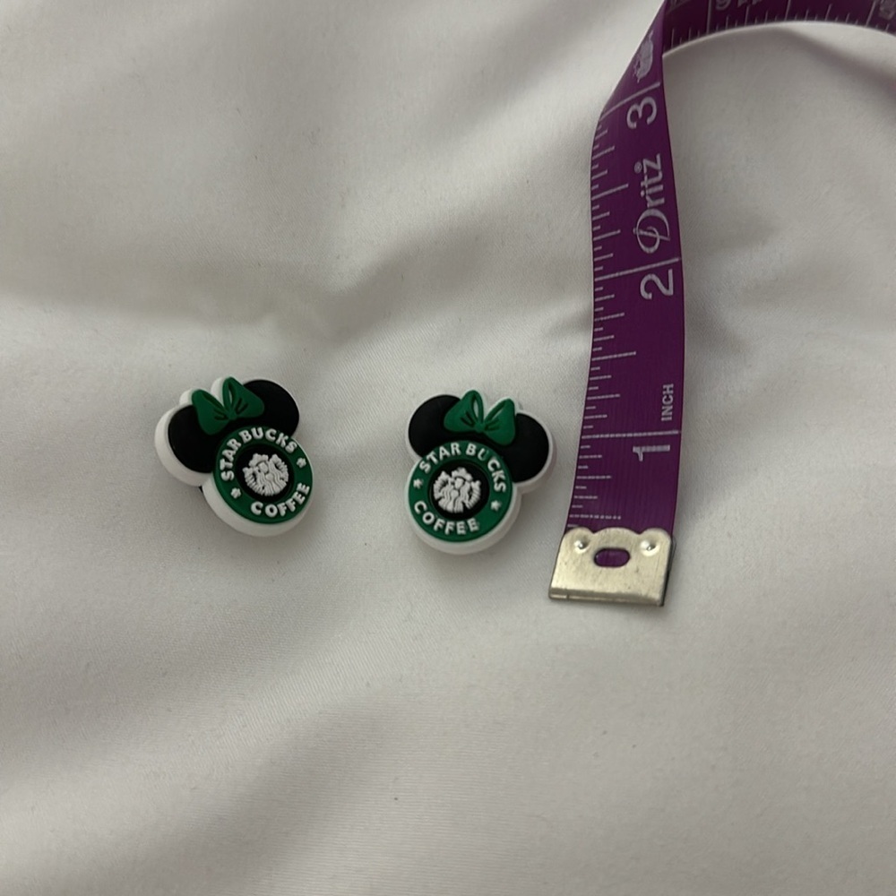 Minnie Mouse Disney Starbucks Shoe Charms for Shoes NWT - Picture 3 of 4